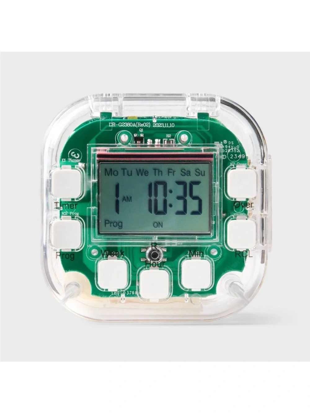 Grounded Outlet Digital Timer Indoor Plug In 15A Heyday Clear